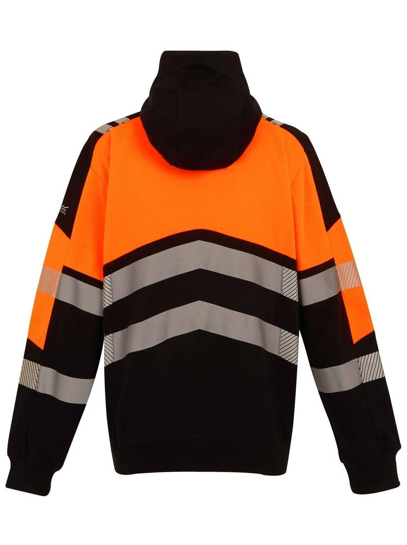 Régate Professional - Sweat à capuche Noir Orange - Kiabi