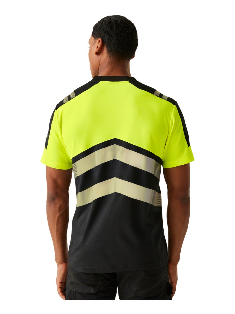 Régate Professional - T-shirt Noir Jaune - Kiabi