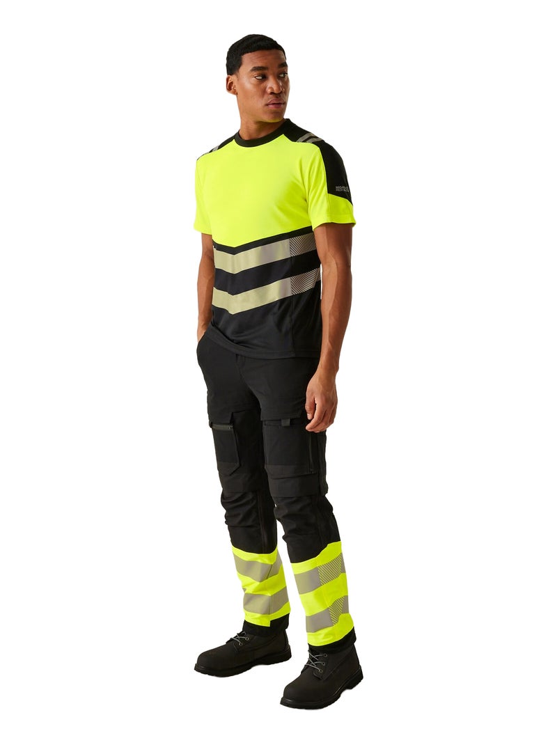 Régate Professional - T-shirt Noir Jaune - Kiabi