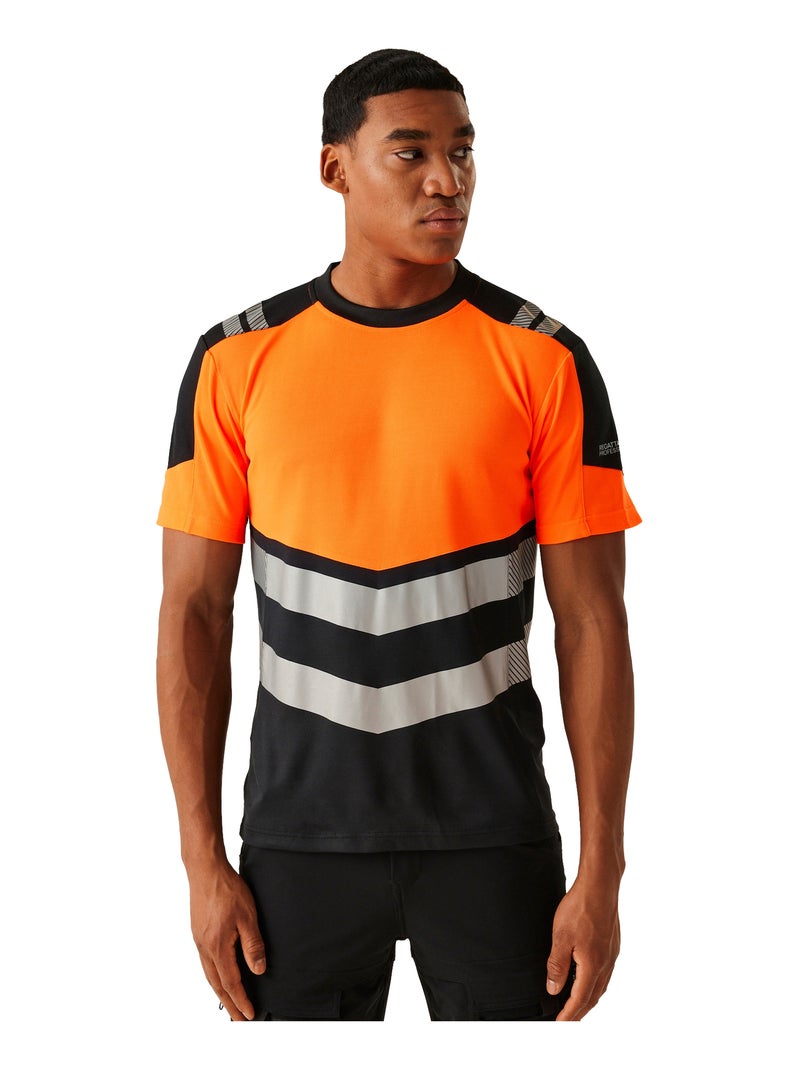 Régate Professional - T-shirt Noir Orange - Kiabi