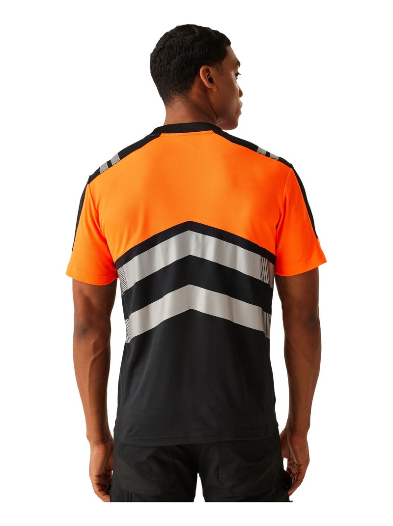 Régate Professional - T-shirt Noir Orange - Kiabi