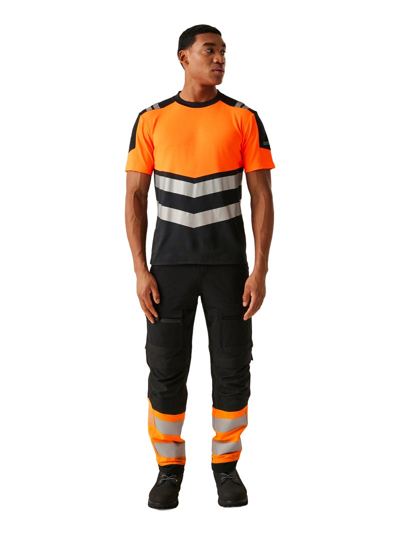 Régate Professional - T-shirt Noir Orange - Kiabi