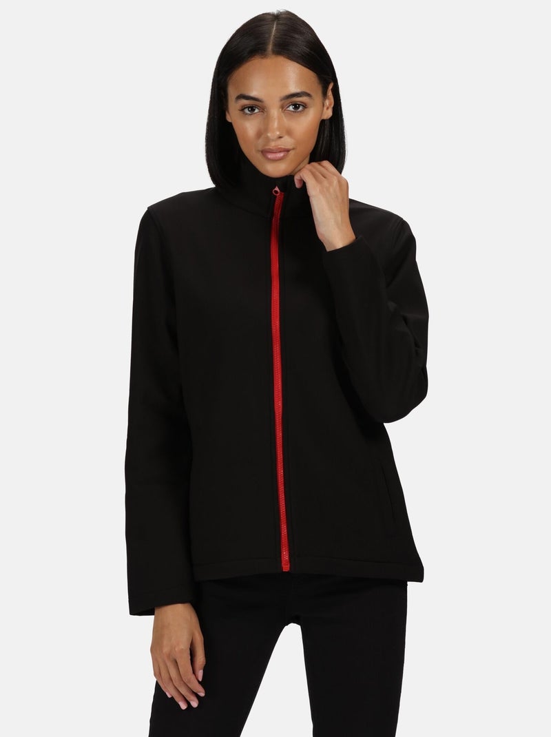 Régate Professional - Veste softshell Noir Rouge - Kiabi
