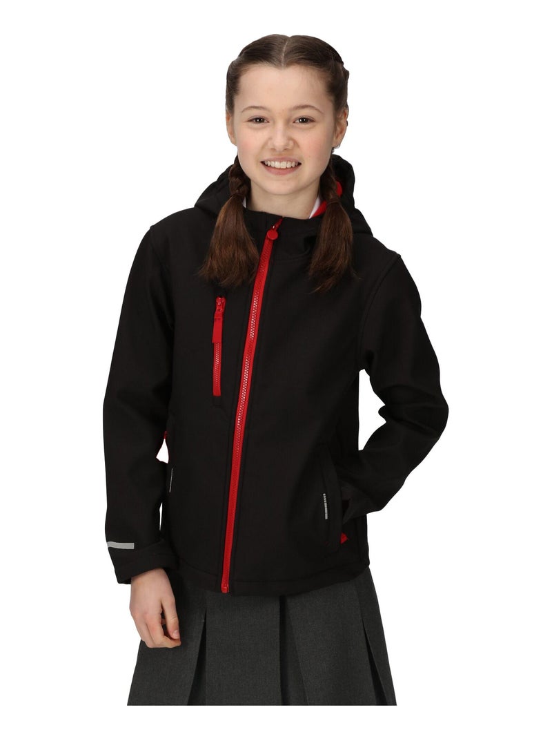 Régate Professional - Veste softshell Noir Rouge - Kiabi