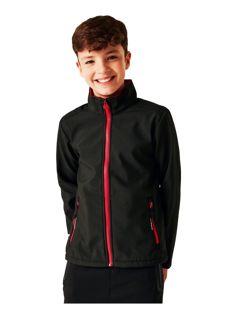 Régate Professional - Veste softshell Noir Rouge - Kiabi