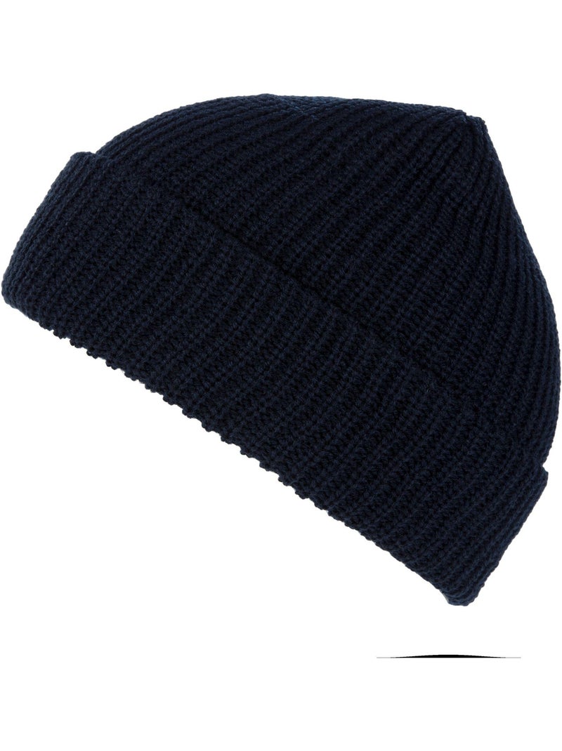 Régate Professional Casquette / chapeau de montre d'hiver unisexe entièrement côtelée Bleu marine - Kiabi