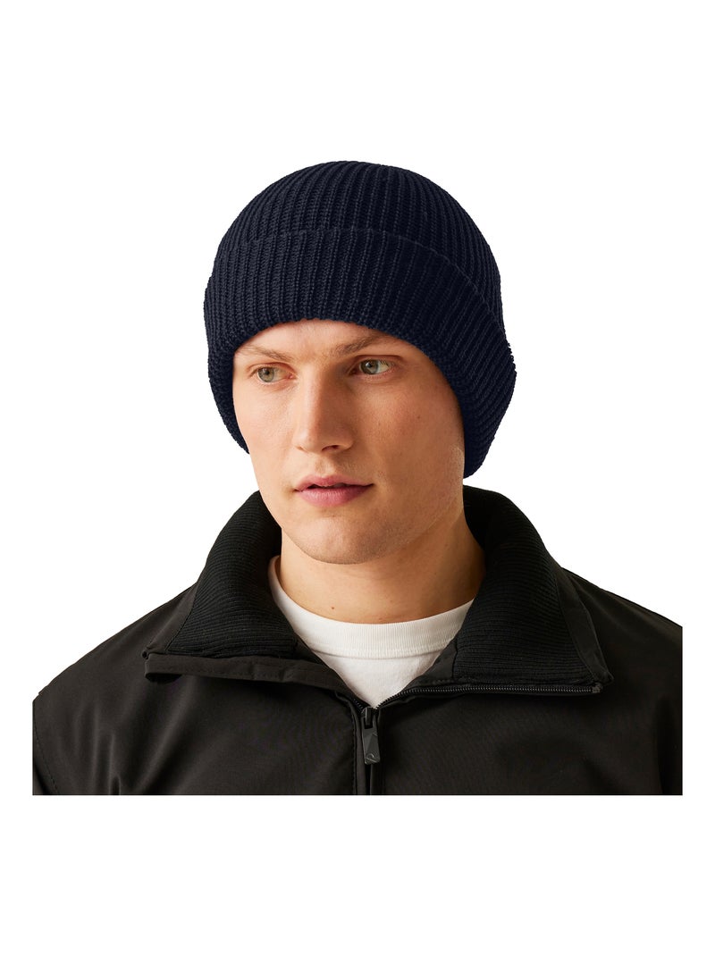 Régate Professional Casquette / chapeau de montre d'hiver unisexe entièrement côtelée Bleu marine - Kiabi
