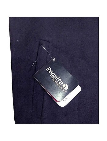 Régate Veste à fermeture éclair complète en micro polaire unie pour hommes (Layer Lite)