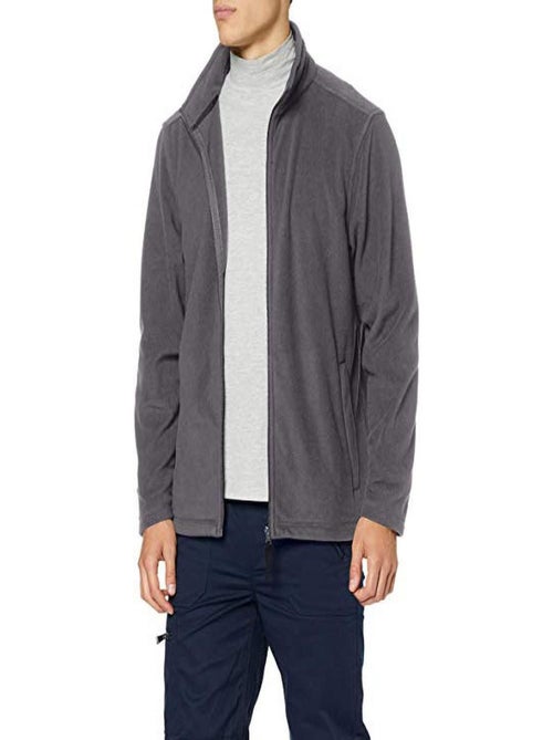 Régate Veste à fermeture éclair complète en micro polaire unie pour hommes (Layer Lite) - Kiabi