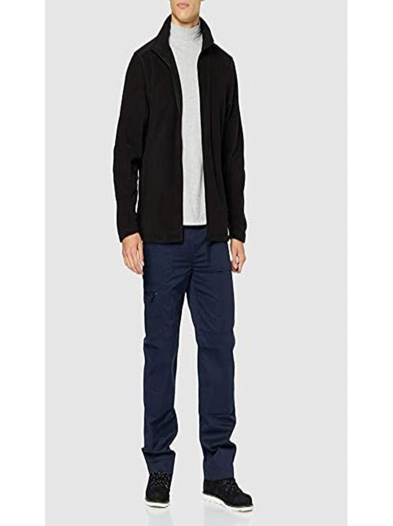Régate Veste à fermeture éclair complète en micro polaire unie pour hommes (Layer Lite) Noir - Kiabi