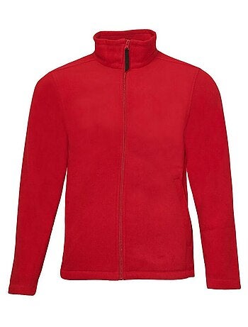 Régate Veste à fermeture éclair complète en micro polaire unie pour hommes (Layer Lite)