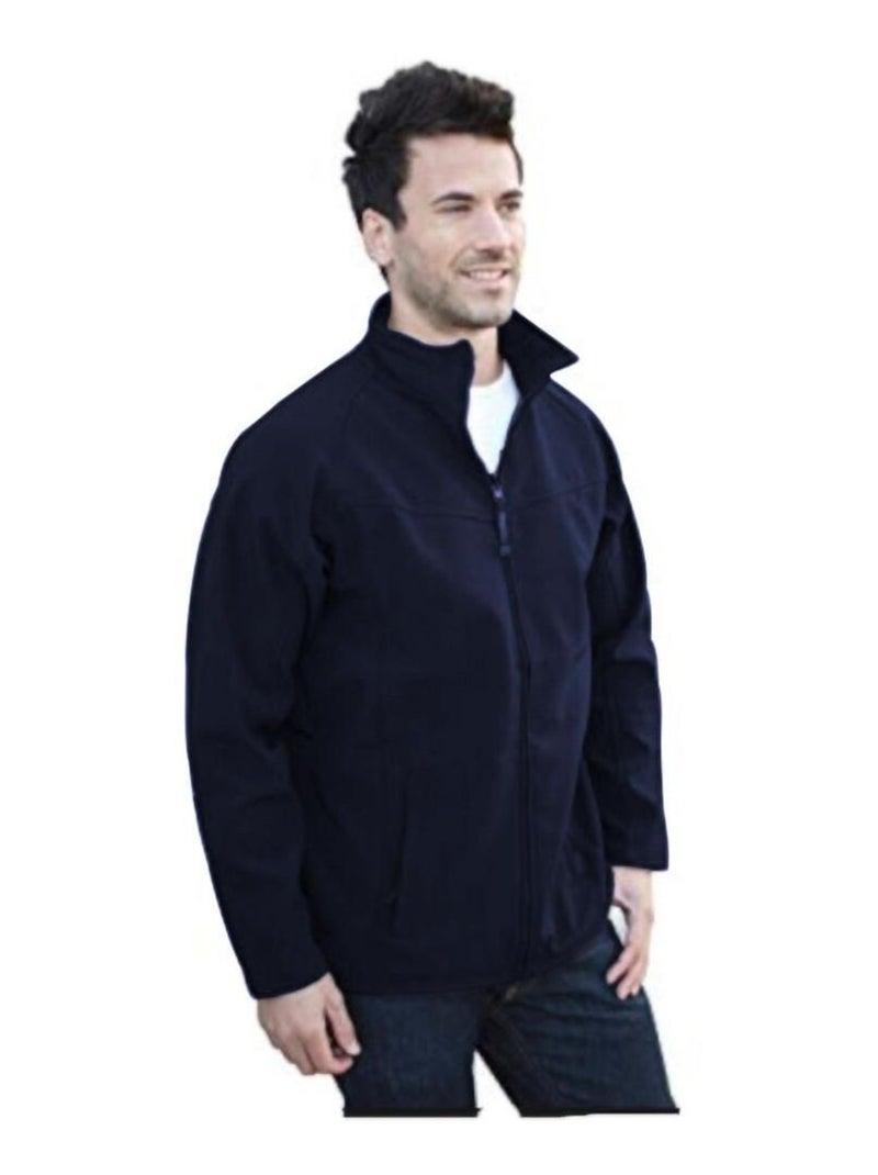 Régate Veste polaire professionnelle Uproar Softshell résistante au vent pour hommes Bleu marine - Kiabi