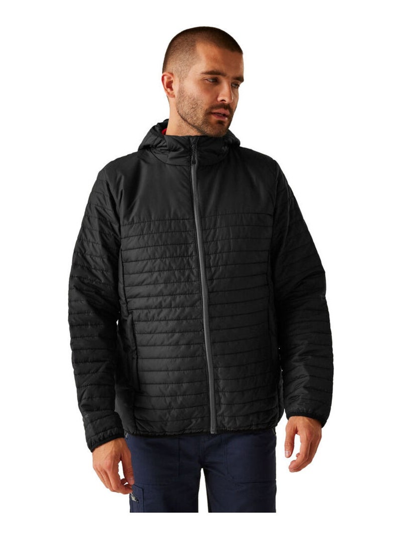 Régate Veste rembourrée recyclée pour hommes Noir - Kiabi