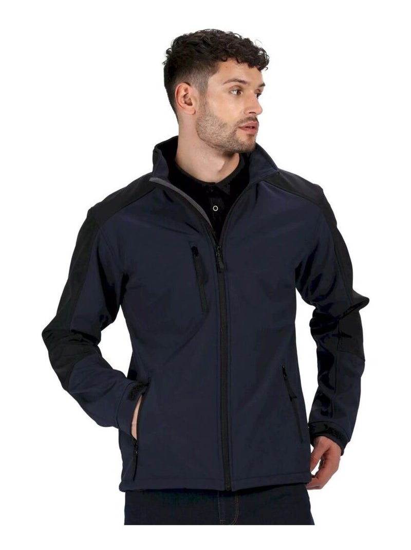 Régate Veste softshell imperméable et résistante au vent pour hommes Reid Bleu marine - Kiabi