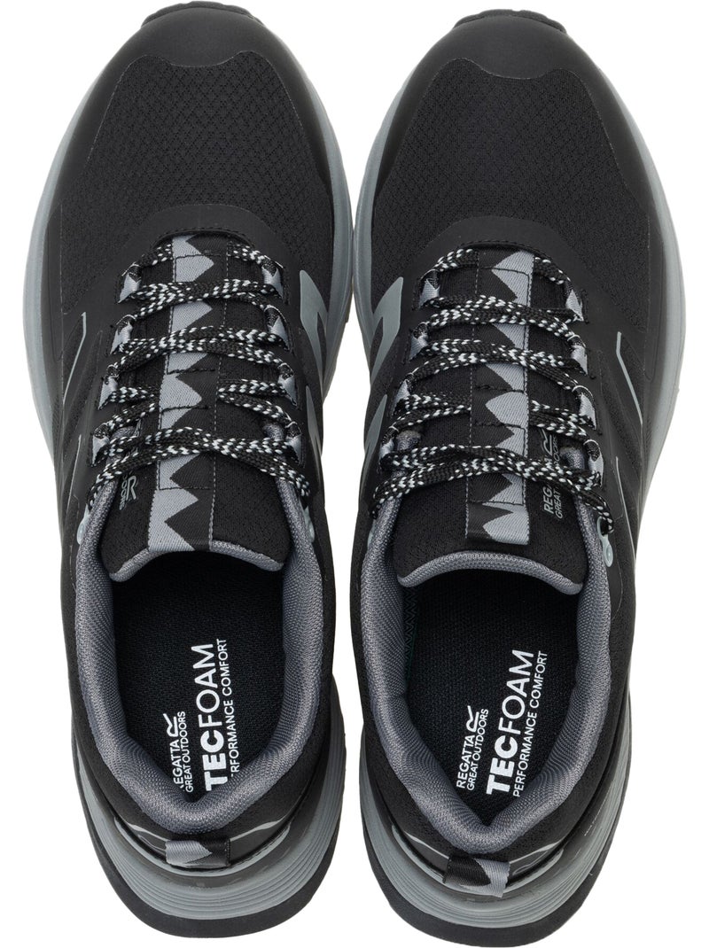 Regatta - Baskets à lacets RAVIKA Noir Gris Noir - Kiabi