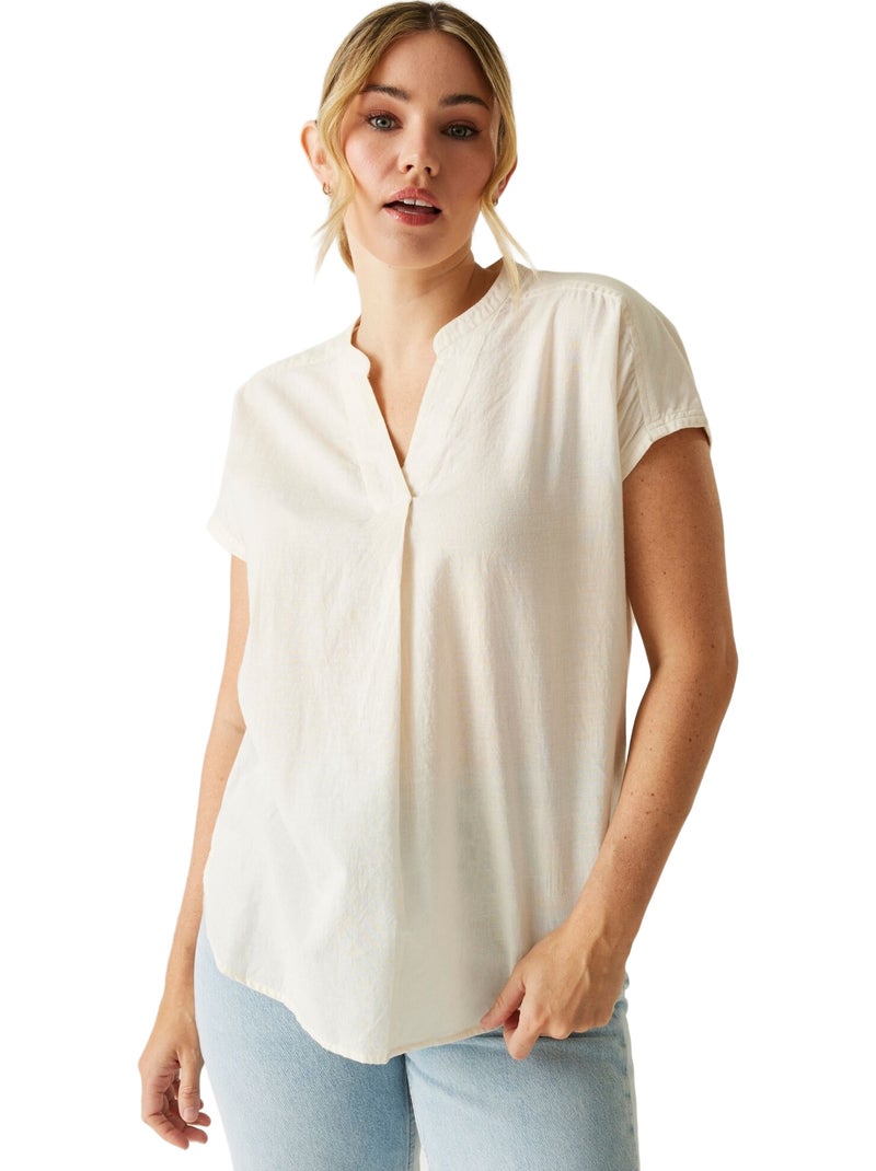 Regatta - Blouse manches courtes col V RIANNE Beige clair - Kiabi
