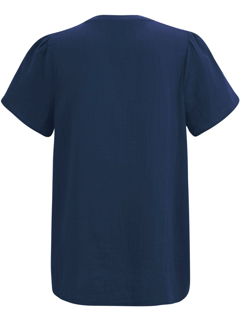 Regatta - Blouse manches courtes col V SELEN Bleu foncé - Kiabi