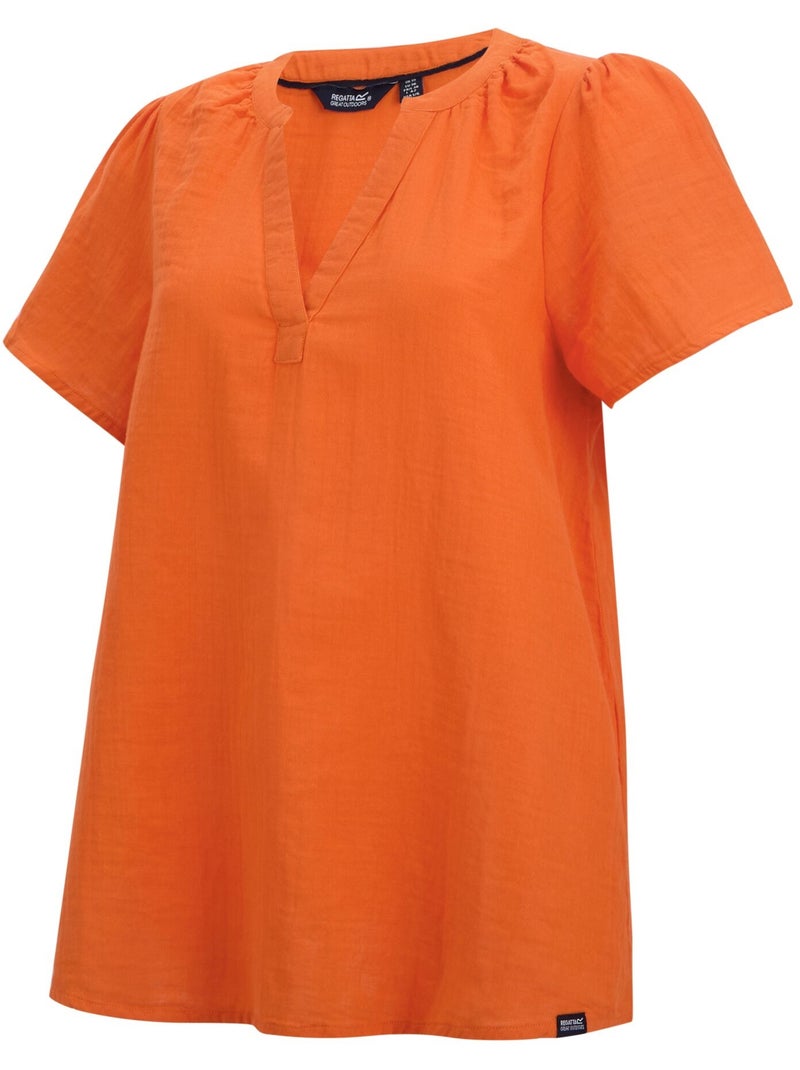 Regatta - Blouse manches courtes col V SELEN Orange - Kiabi