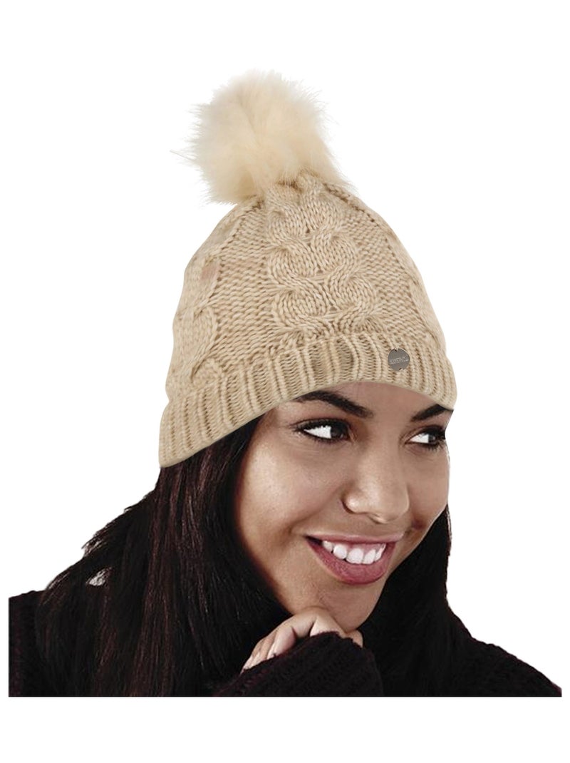 Regatta - Bonnet motif/style pompon LOVELLA Beige clair - Kiabi