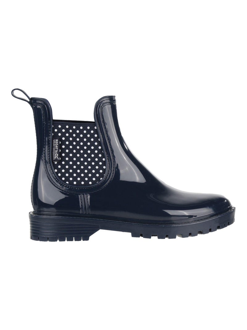 Regatta - Bottes de pluie LADY HARRIETT Bleu Bleu marine Blanc - Kiabi