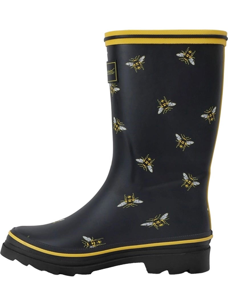 Regatta - Bottes de pluie motif/style abeille AMELIA Noir - Kiabi