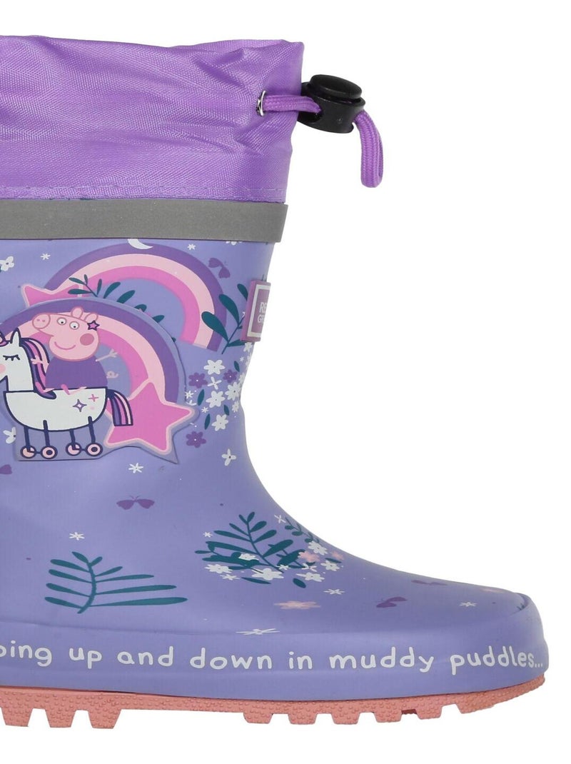 Regatta - Bottes de pluie SPLASH Violet figue - Kiabi