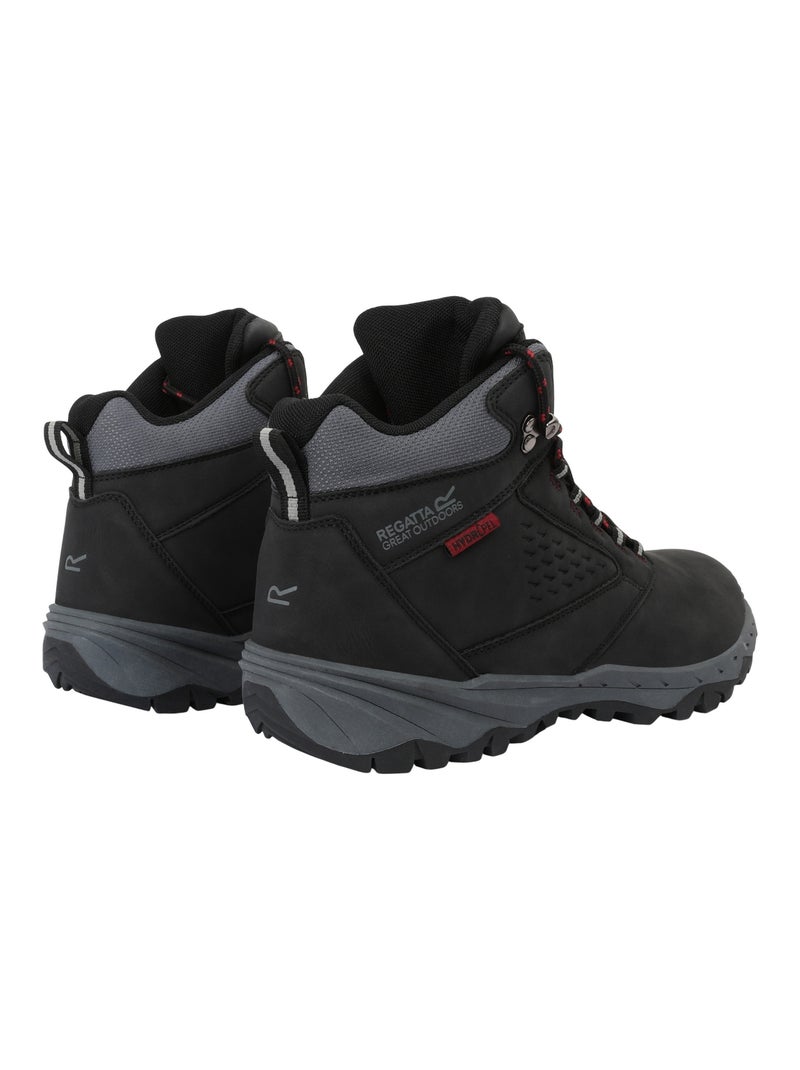 Regatta - Bottines de marche AMBLE Noir Rouge - Kiabi