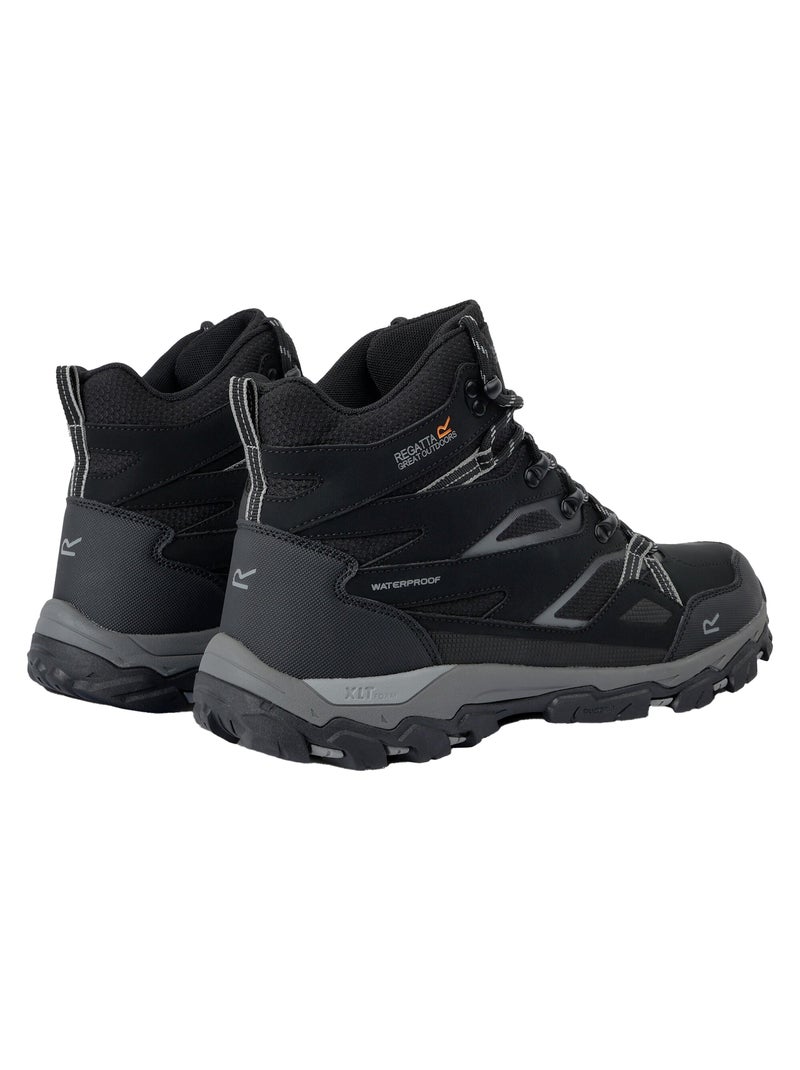 Regatta - Bottines de marche HOLCOMBE Noir Noir - Kiabi