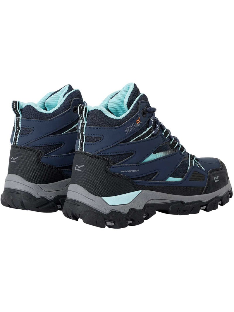 Regatta - Bottines de marche motif style contrasté HOLCOMBE Bleu Bleu - Kiabi