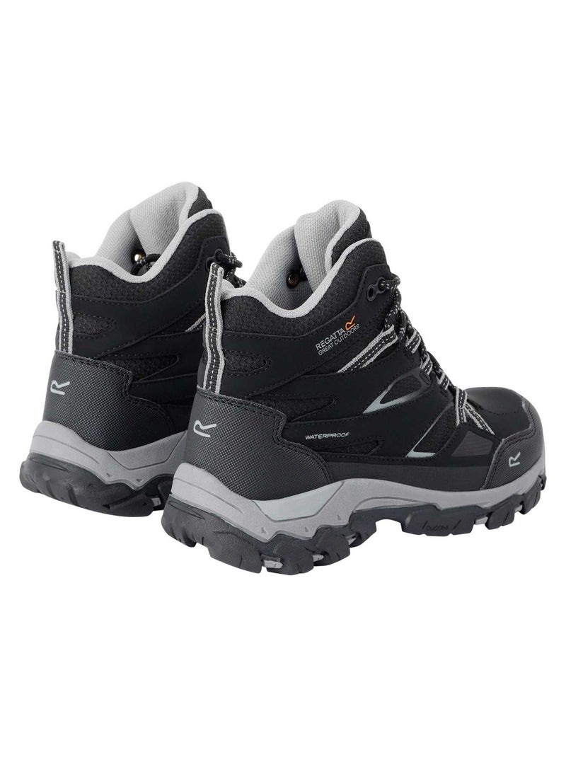Regatta - Bottines de marche motif style contrasté HOLCOMBE Noir Gris Noir - Kiabi