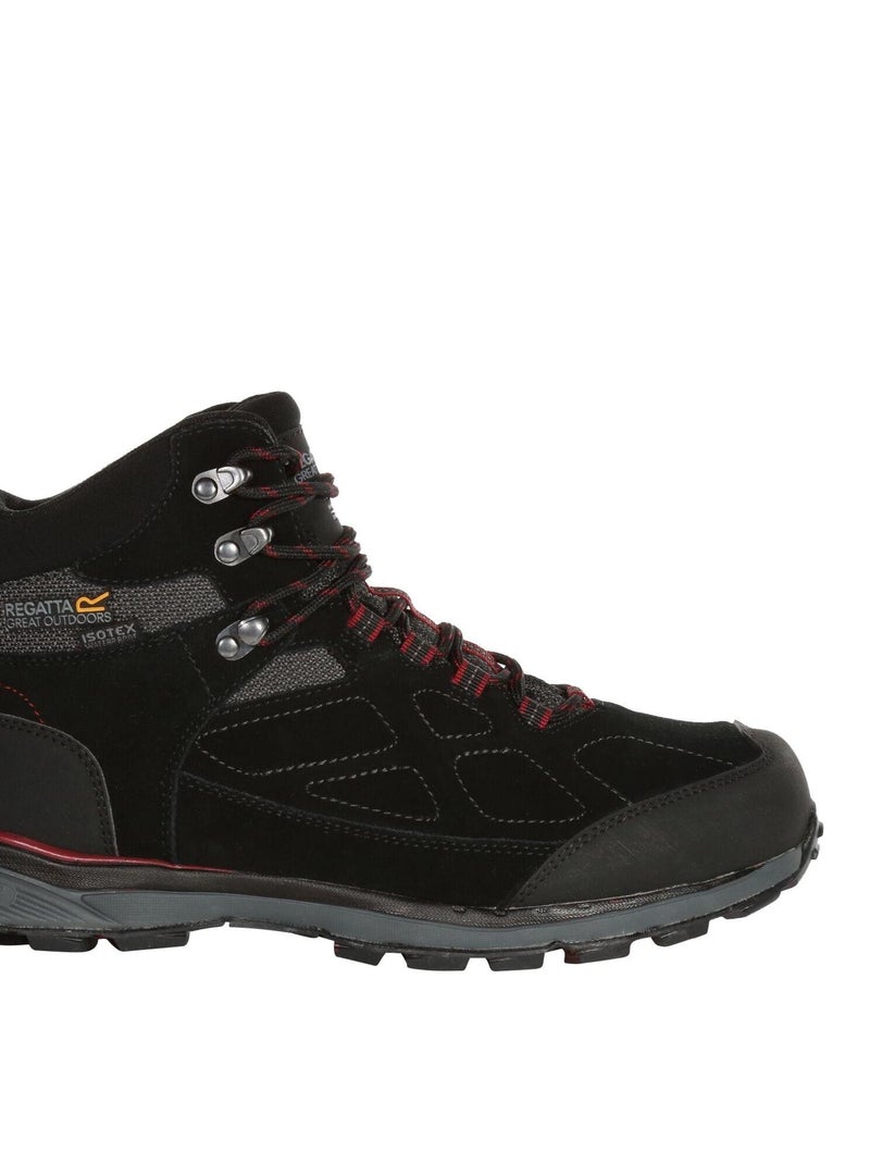 Regatta - Chaussures montantes de randonnée SAMARIS Noir Rouge - Kiabi