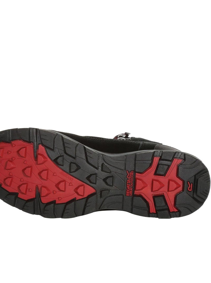 Regatta - Chaussures montantes de randonnée SAMARIS Noir Rouge - Kiabi