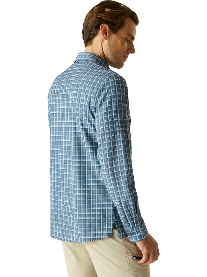 Regatta - Chemise de voyage motif/style à carreaux Bleu - Kiabi
