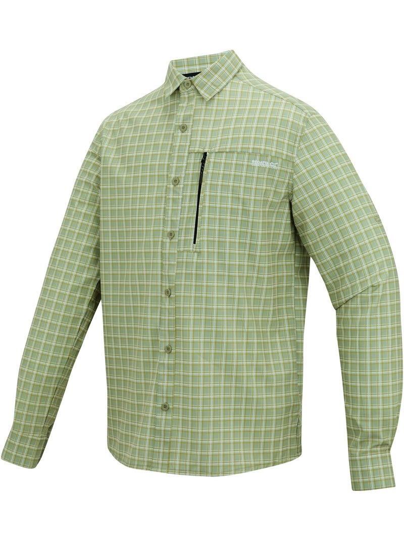 Regatta - Chemise de voyage motif/style à carreaux Vert pastel - Kiabi