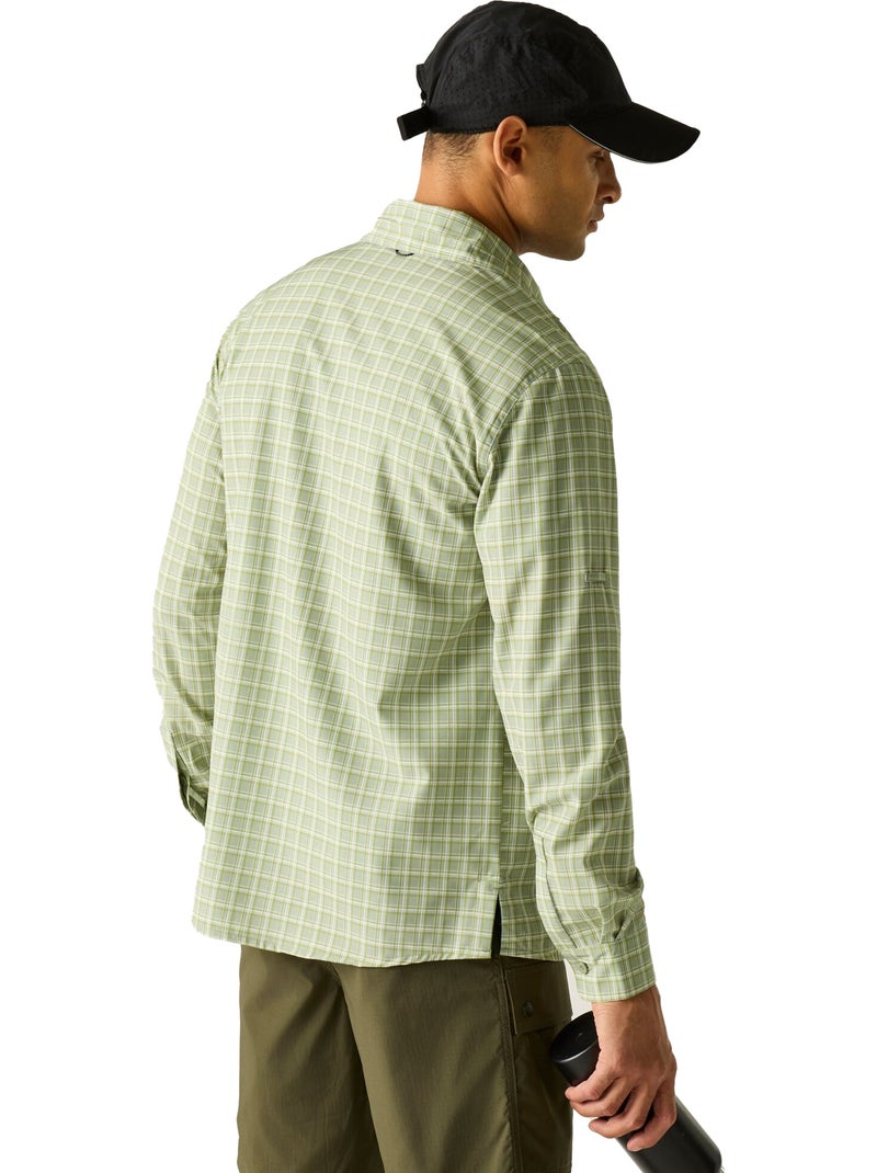 Regatta - Chemise de voyage motif/style à carreaux Vert Sauge - Kiabi