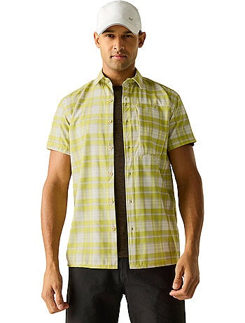 Regatta - Chemise manches courtes de voyage motif/style à carreaux