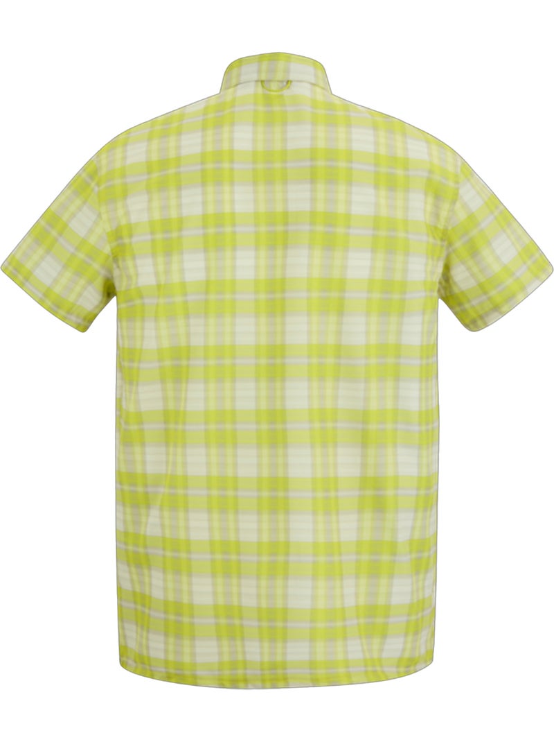 Regatta - Chemise manches courtes de voyage motif/style à carreaux Jaune foncé - Kiabi