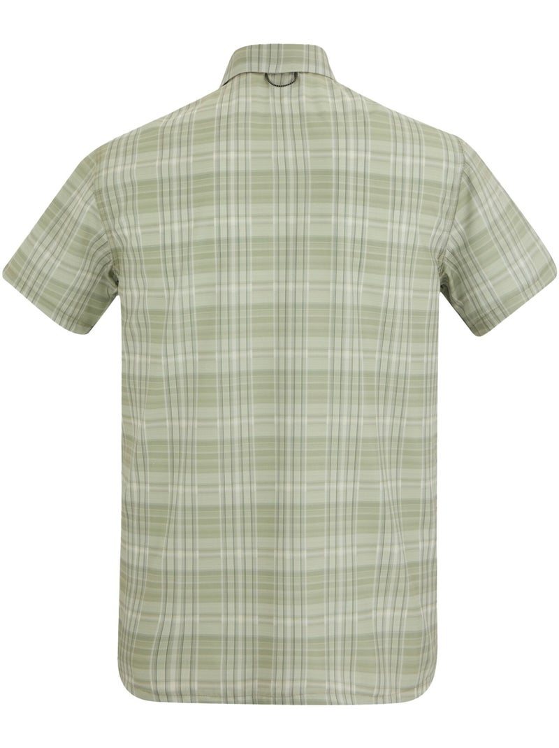 Regatta - Chemise manches courtes de voyage motif/style à carreaux Vert pastel - Kiabi