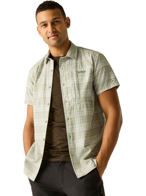 Regatta - Chemise manches courtes de voyage motif/style à carreaux - Kiabi