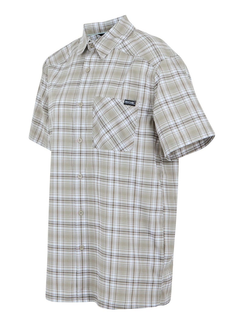 Regatta - Chemise manches courtes motif/style à carreaux BEGARNO Blanc - Kiabi