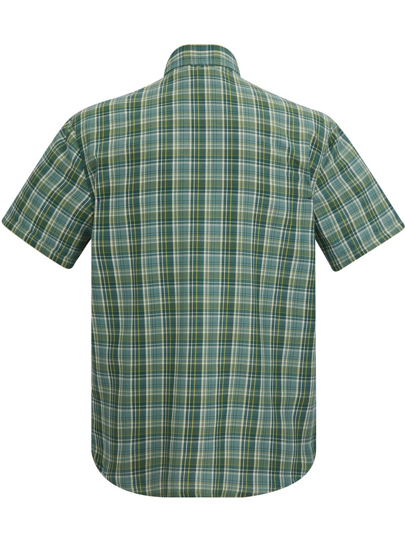 Regatta - Chemise manches courtes motif/style à carreaux MINDANO Bleu clair - Kiabi