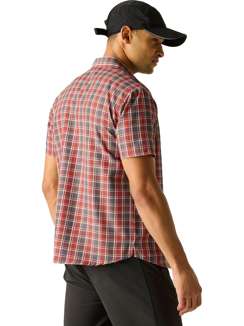 Regatta - Chemise manches courtes motif/style à carreaux MINDANO Gris foncé - Kiabi