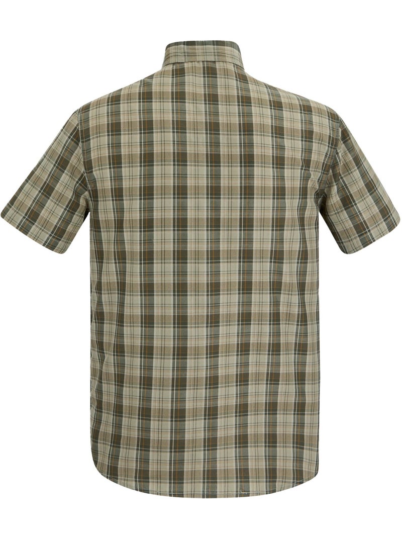 Regatta - Chemise manches courtes motif/style à carreaux MINDANO Vert Sauge - Kiabi