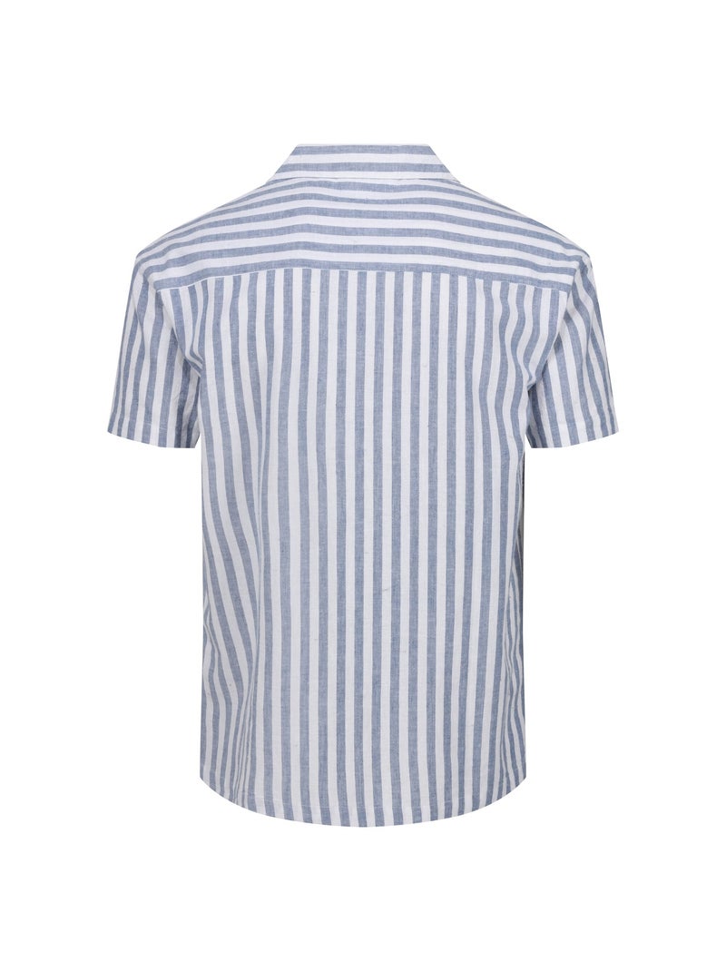 Regatta - Chemise manches courtes motif/style à rayures SHOREBAY Bleu gris - Kiabi