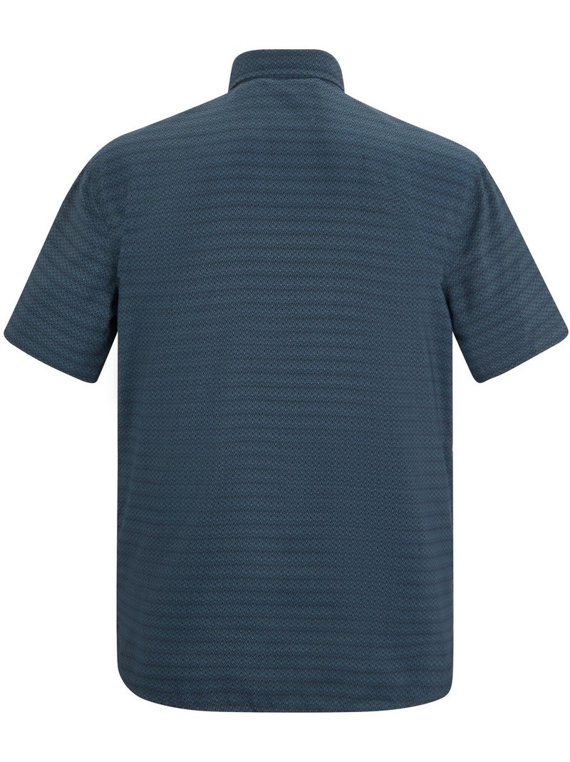 Regatta - Chemise manches courtes motif/style triangle MINDANO Bleu ardoise - Kiabi
