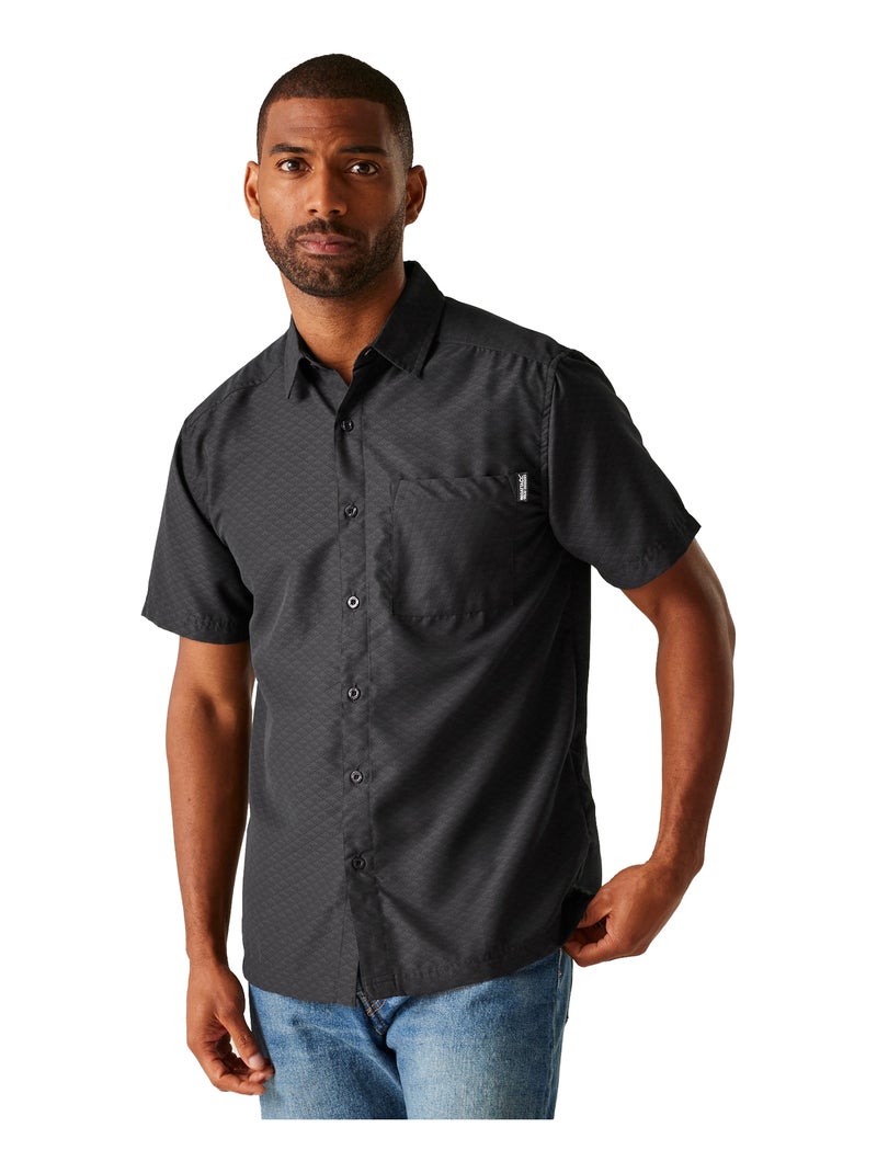 Regatta - Chemise manches courtes motif/style Triangle MINDANO Gris - Kiabi