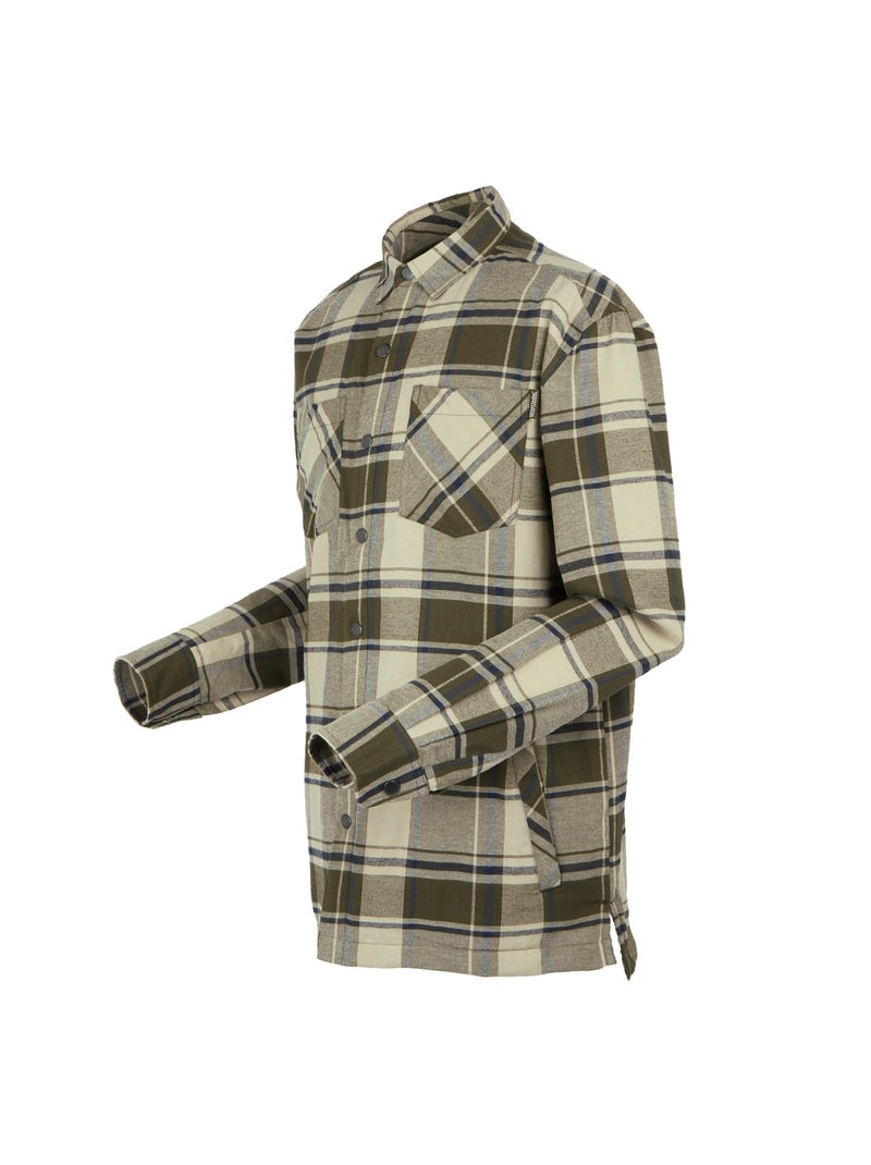 Regatta - Chemise manches longues motif/style à carreaux THAMOS Kaki - Kiabi
