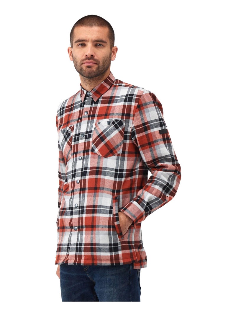 Regatta - Chemise manches longues motif/style à carreaux THAMOS Kaki - Kiabi