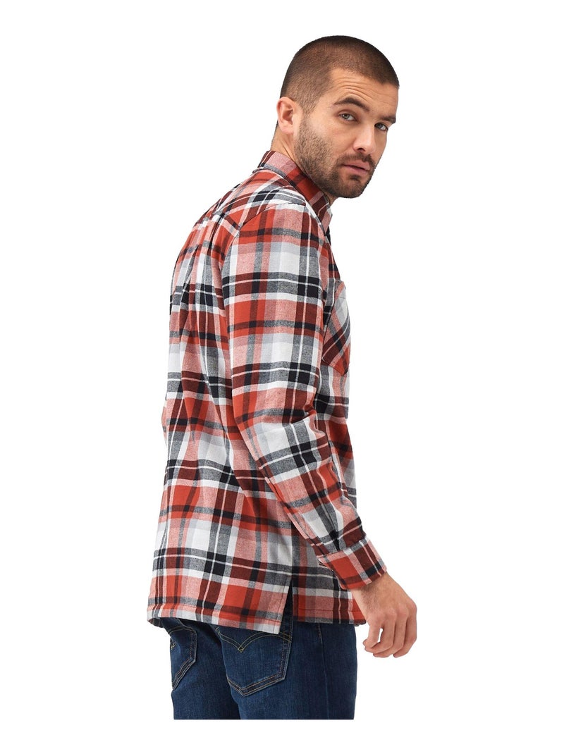 Regatta - Chemise manches longues motif/style à carreaux THAMOS Rouge brique - Kiabi