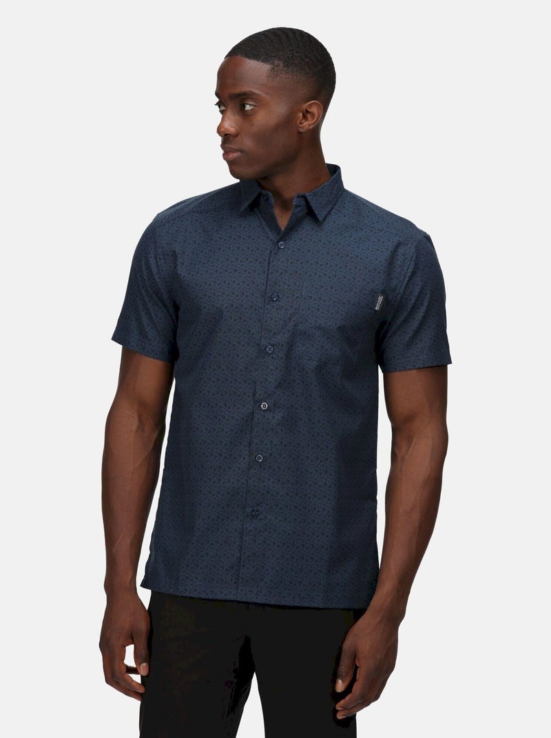 Regatta - Chemise manches courtes DALZIEL - Bleu foncé - 0.00